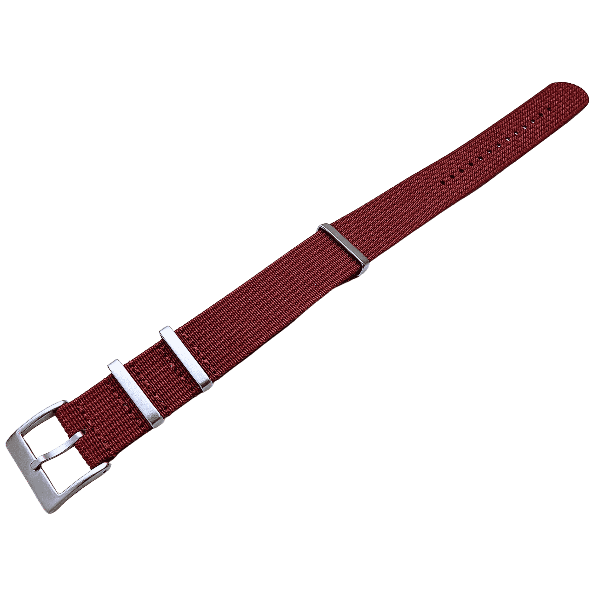 Watchify rubbed nato strap burgunder