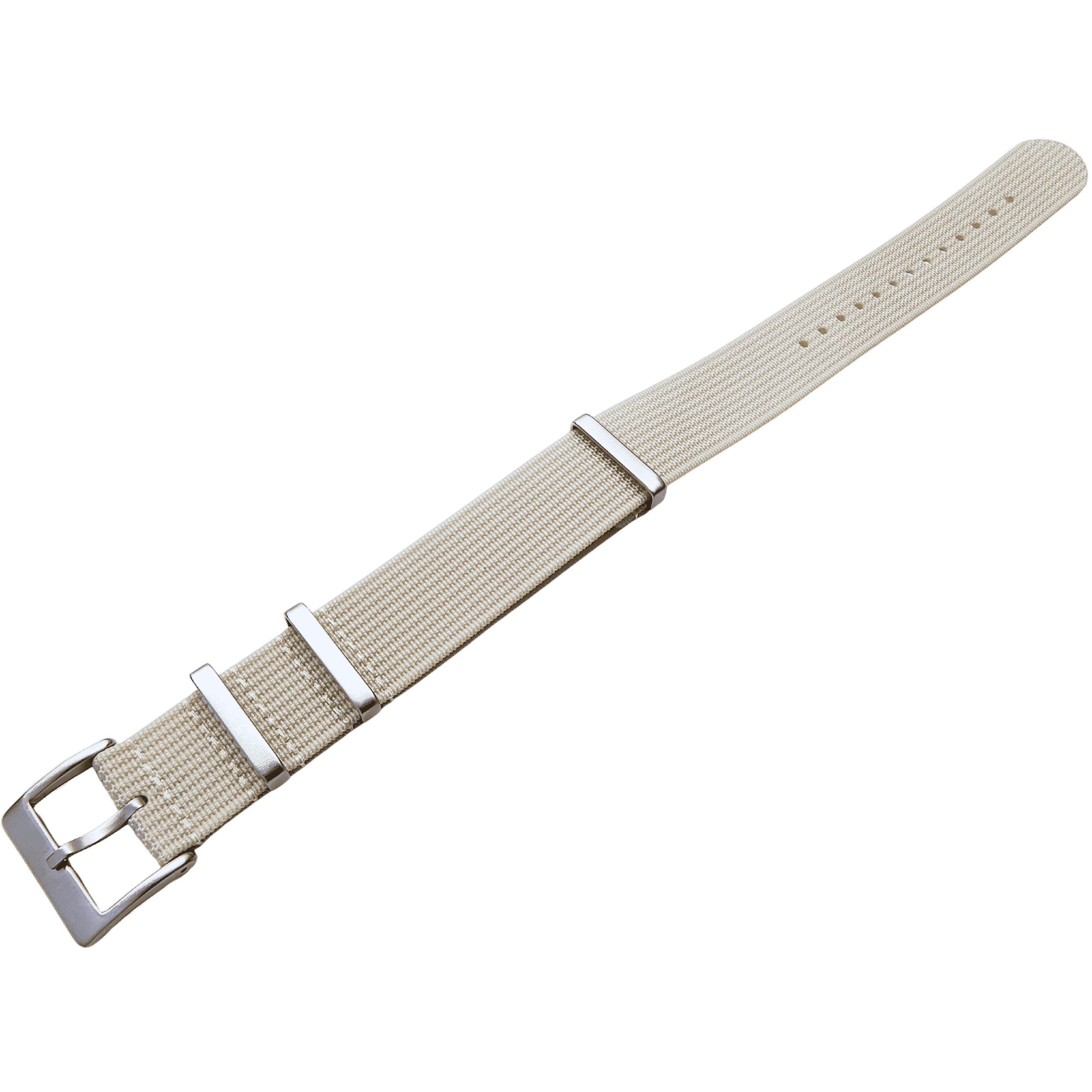 Watchify rubbed nato strap Off-white