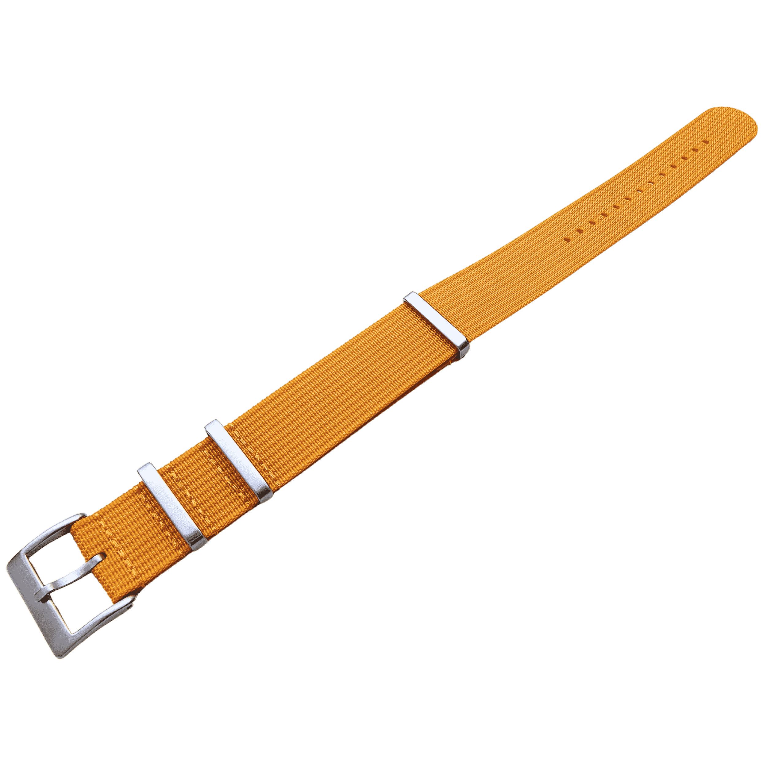 Ribbed Nato strap - Gul mustard - Watchify.no