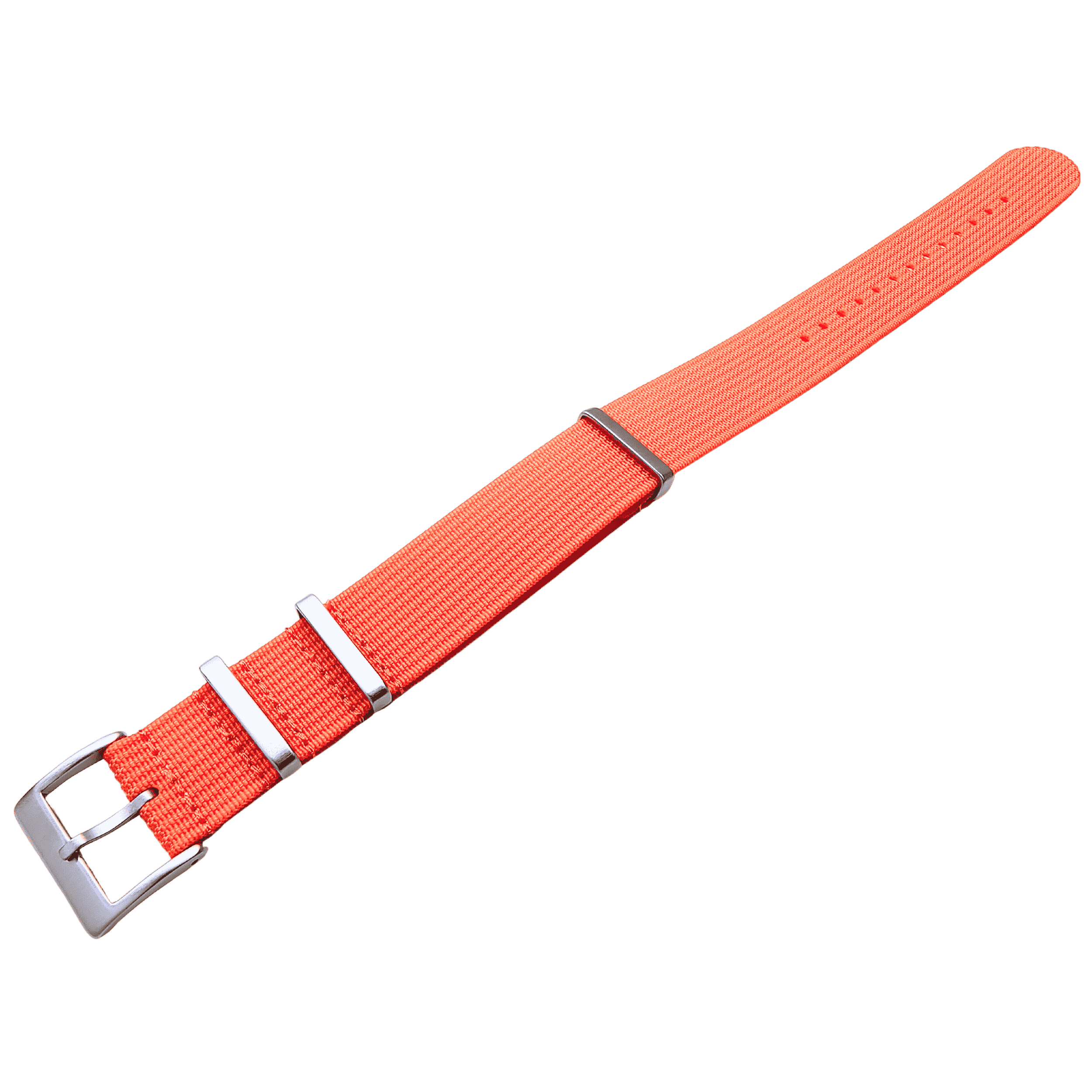Ribbed Nato strap - Oransje - Watchify.no