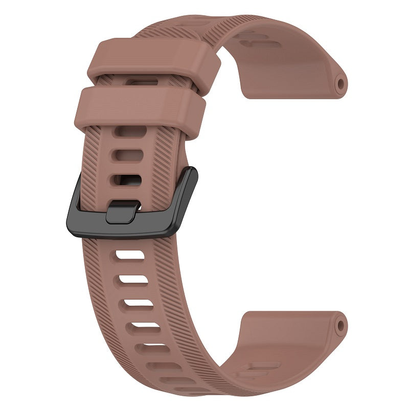 22mm silikonrem til Garmin Descent G1, Instinct/Instinct 2, Approach S62/S60, Fenix6 GPS/6 Pro GPS/6 Sapphire GPS, Fenix5/5 plus, Quatix5/Quatix5 Sapphire og Forerunner 955/945. Brun/Kaffefarget