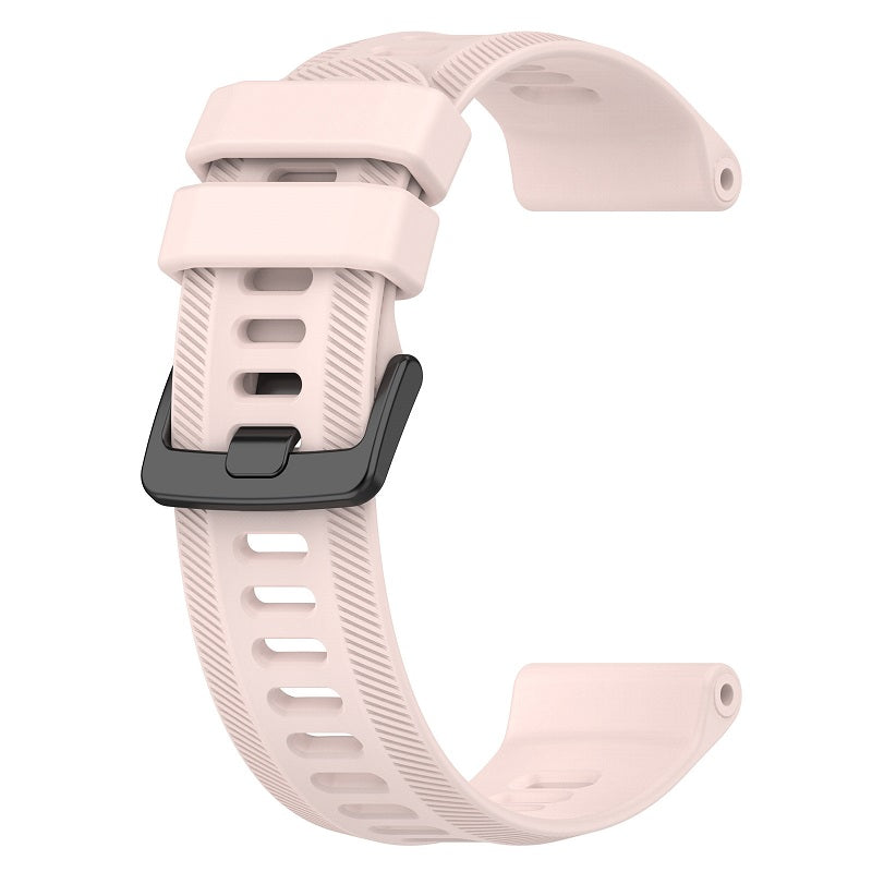 22mm silikonrem til Garmin Descent G1, Instinct/Instinct 2, Approach S62/S60, Fenix6 GPS/6 Pro GPS/6 Sapphire GPS, Fenix5/5 plus, Quatix5/Quatix5 Sapphire og Forerunner 955/945. Lyserosa farge