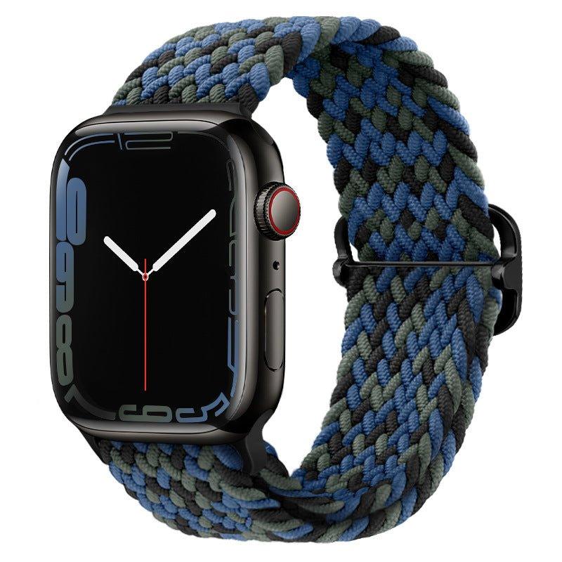 Klokkereim til Apple Watch (Elastisk og justerbar) Blå camo - Watchify.no